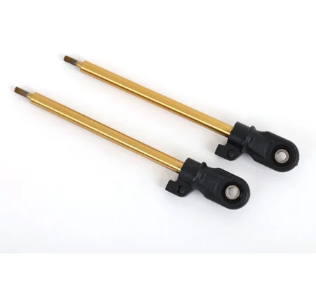 Shock shaft, 80mm (GT-Maxx®) (TiN-coated) (2) (assembled with rod ends and steel hollow balls)