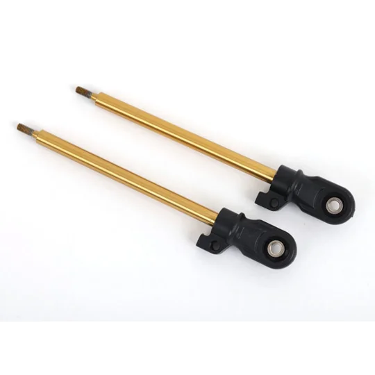 Shock shaft, 80mm (GT-Maxx®) (TiN-coated) (2) (assembled with rod ends and steel hollow balls)
