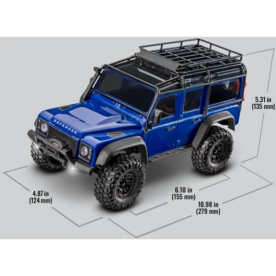 TRX-4M 1/18 Scale and Trail Crawler Land Rover - BLUE