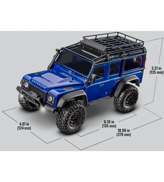 TRX-4M 1/18 Scale and Trail Crawler Land Rover - BLUE