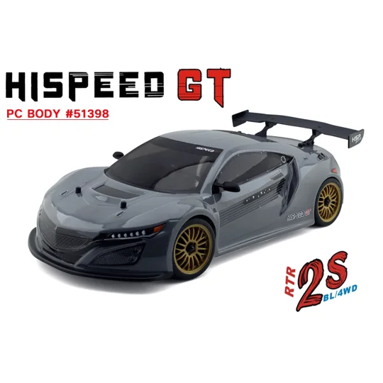 HSP GT PRO 1/10 2.4 GHz Brushless On-road, Grey