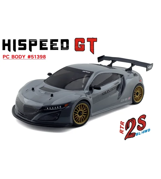 HSP GT PRO 1/10 2.4 GHz Brushless On-road, Grey