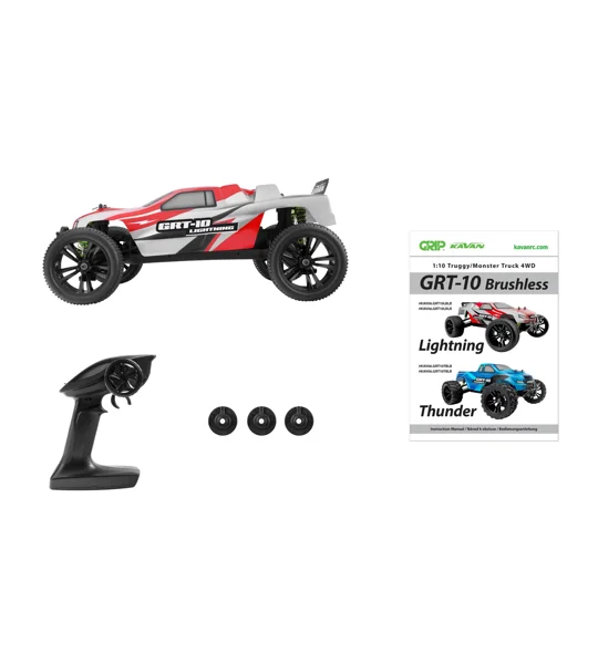 KAVAN GRT-10 Lightning 4WD Brushless Truggy 1:10 - Red