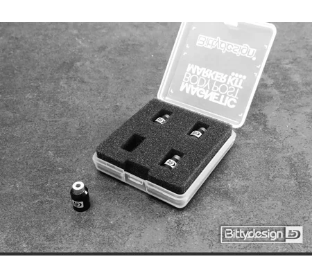Bittydesign Magnetic Body Post Marker Kit Black For 1/10