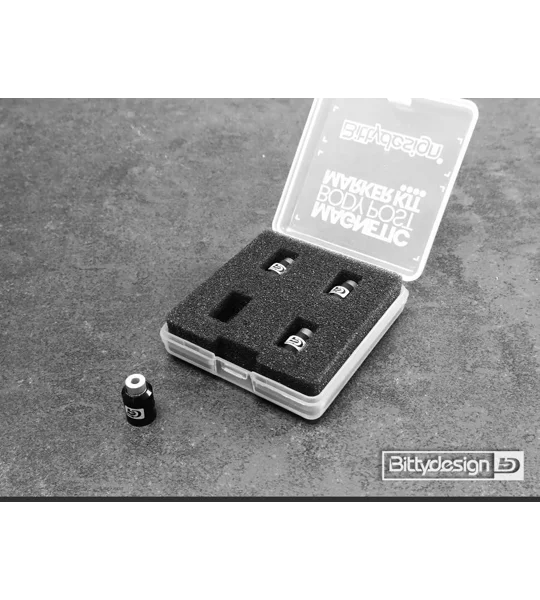 Bittydesign Magnetic Body Post Marker Kit Black For 1/10