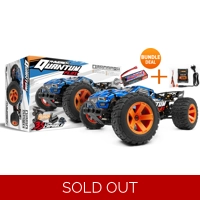 QUANTUM XT FLUX 1/10 4WD - BL/OR (Incl. batt/chrgr)