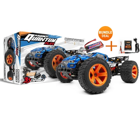 QUANTUM XT FLUX 1/10 4WD - BL/OR (Incl. batt/chrgr)