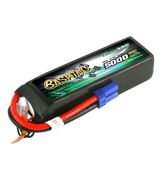 Gens ace Bashing LiPo 4S 14.8V-5000-60C (EC5) 136x42x34mm 440g Soft