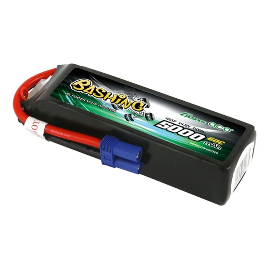 Gens ace Bashing LiPo 4S 14.8V-5000-60C (EC5) 136x42x34mm 440g Soft