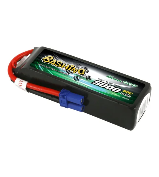 Gens ace Bashing LiPo 4S 14.8V-5000-60C (EC5) 136x42x34mm 440g Soft