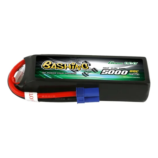 Gens ace Bashing LiPo 4S 14.8V-5000-60C (EC5) 136x42x34mm 440g Soft