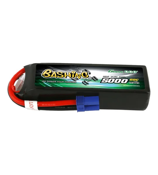 Gens ace Bashing LiPo 4S 14.8V-5000-60C (EC5) 136x42x34mm 440g Soft