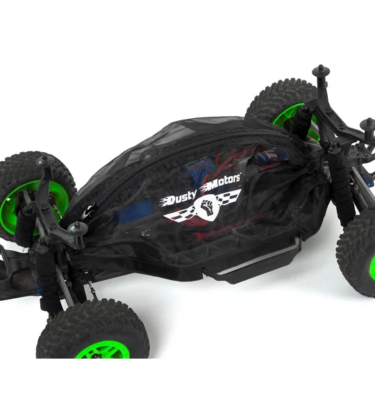 Dusty Motors Protection Cover for Traxxas Rustler & Bandit Black