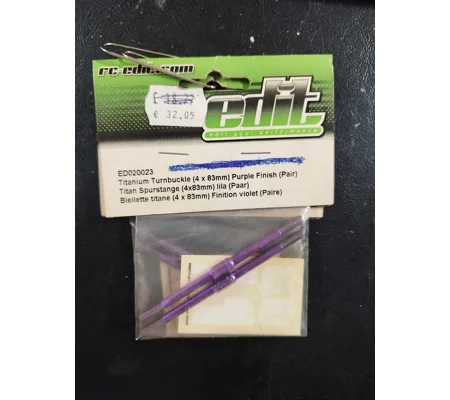 Titanium Turnbuckle (4x83mm) Purple Colour (Pair)