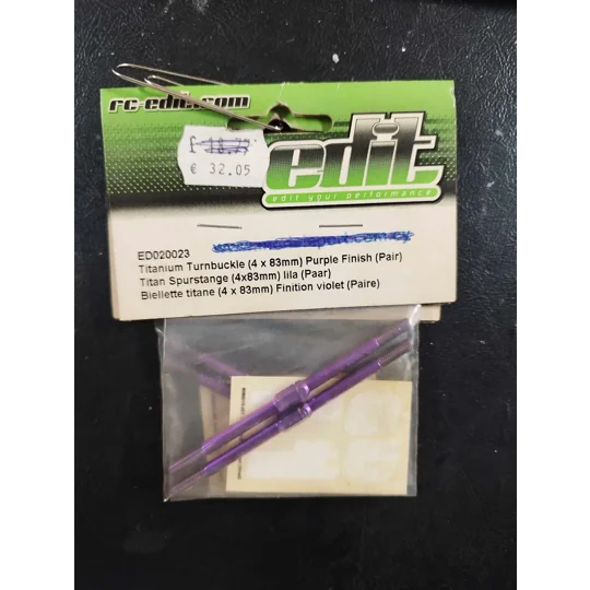 Titanium Turnbuckle (4x83mm) Purple Colour (Pair)