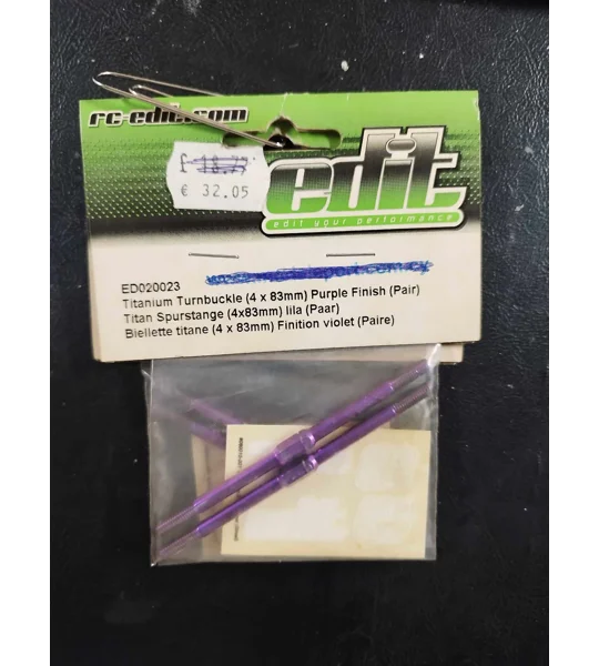 Titanium Turnbuckle (4x83mm) Purple Colour (Pair)