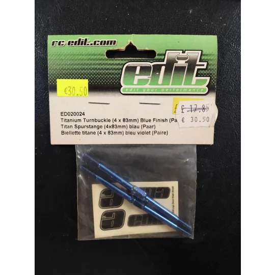 Titanium Turnbuckle (4x83mm) Blue Colour (Pair)