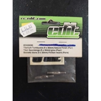 Titanium Turnbuckle (5x30mm) Natural Finish Colour (Pair)