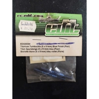 Titanium Turnbuckle (5x51mm) Blue Finish Colour (Pair)