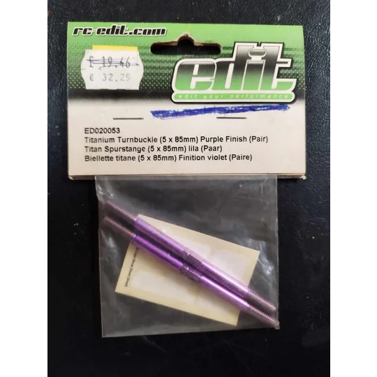 Titanium Turnbuckle (5x85mm) Purple Colour (Pair)