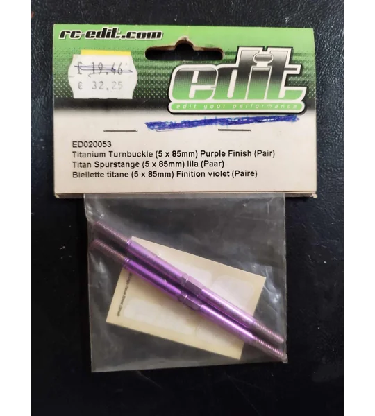 Titanium Turnbuckle (5x85mm) Purple Colour (Pair)