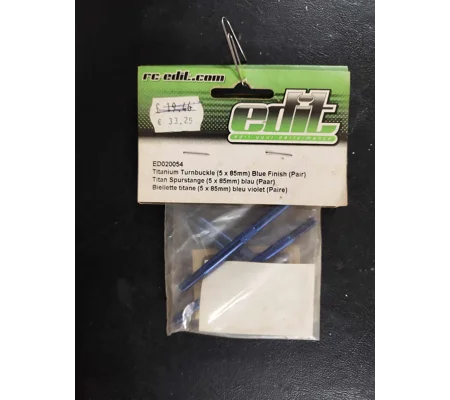 Titanium Turnbuckle (5x85mm) Blue Colour (Pair)