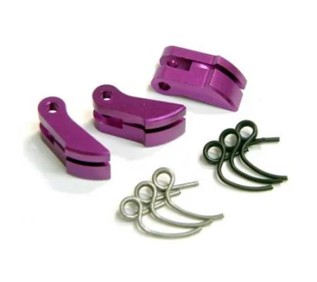 Heavy Duty Aluminium Clutch Shoes with 1.0 and 1.1mm Springs (Purple)