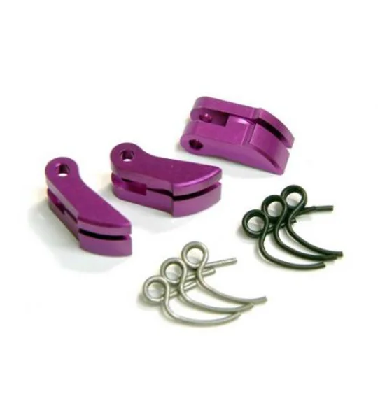 Heavy Duty Aluminium Clutch Shoes with 1.0 and 1.1mm Springs (Purple)