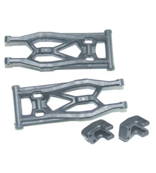 FTX VIPER SUSPENSION ARMS (LOWER REAR)+SHOCK RETAINERS