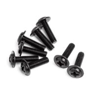 Domed Head Disc Screw M3x10 (8Pcs)