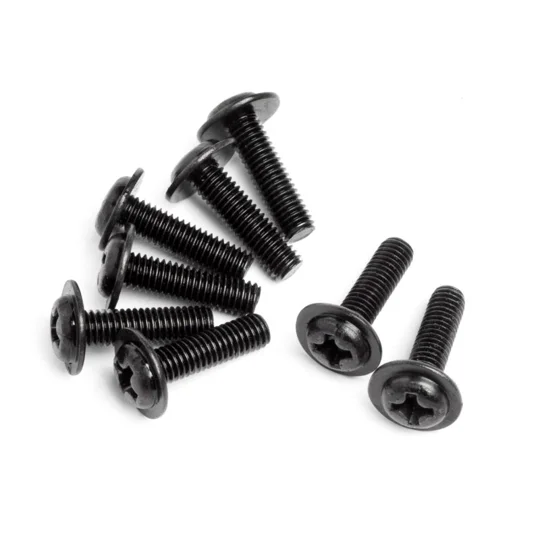 Domed Head Disc Screw M3x10 (8Pcs)