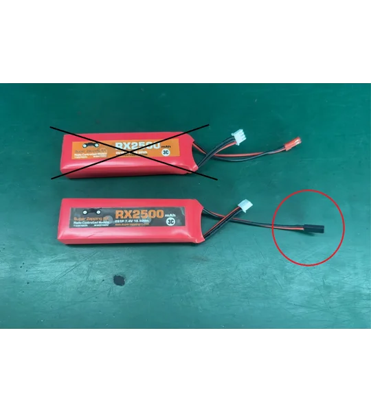 Rx LiPo 2S 7.4V-2500 (FUT) - Stick