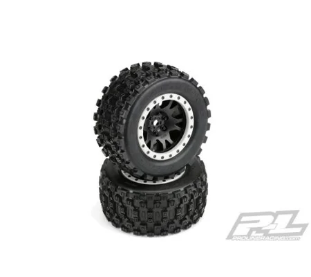 ProLine Badlands MX43 Tyres/Impulse Pro-Loc Beadloc Wheels (2)