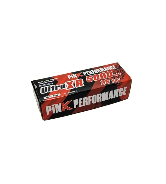 Pink Ultra XR LiPo 3S 11.1V 5000mAh 50C (Low Profile) Soft Case