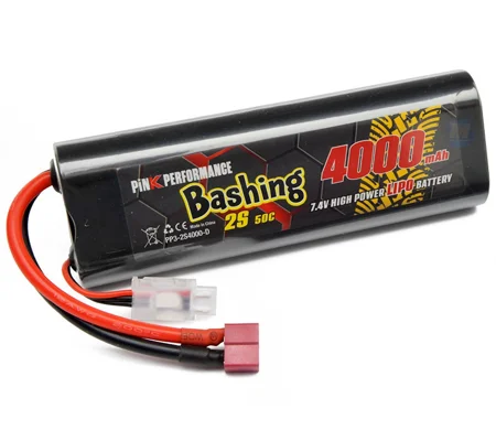 Pink Bashing - 2S 7.4V 4000 50C (Deans) Round