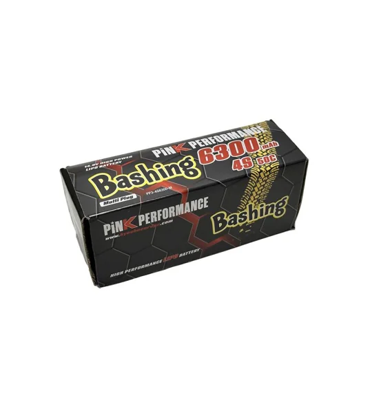 Pink Bashing LiPo 4S 14.8V 6300mAh 50C (XT90) Hard Case