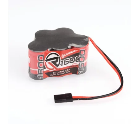 RUDDOG - 1600mAh 6.0V NiMH 2/3A Hump Receiver Pack
