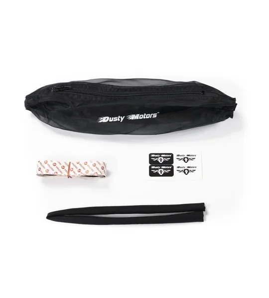 Dusty Motors Protection Cover for Traxxas Rustler & Bandit Black
