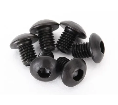 Screws 3x4mm button-head machine (hex drive) (6)