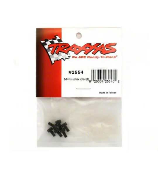 Screws 3x6mm cap-head machine (hex drive) (6)
