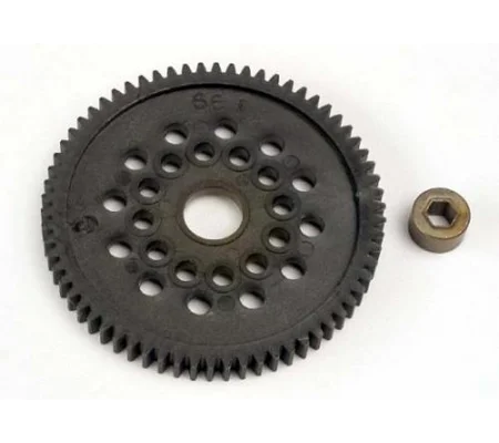 Spur gear (66-Tooth) (32-pitch) w/bushing