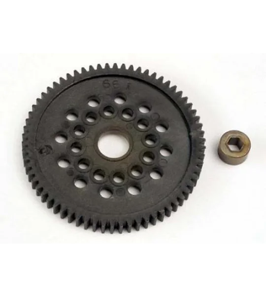 Spur gear (66-Tooth) (32-pitch) w/bushing