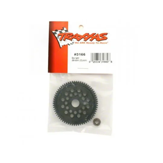 Spur gear (66-Tooth) (32-pitch) w/bushing