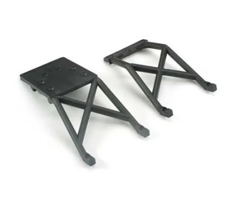 Skid plates front rear (black)
