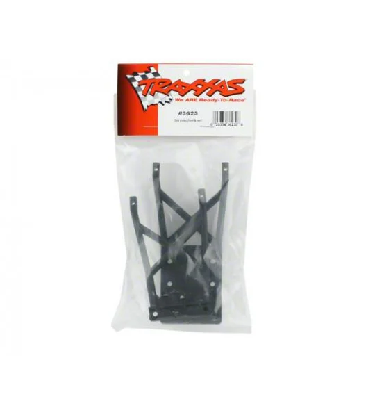 Skid plates front rear (black)