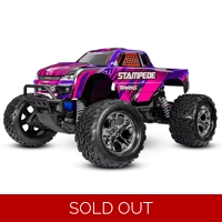 Traxxas Stampede 2WD Brushed HD incl battery & USB-C Charger Pink