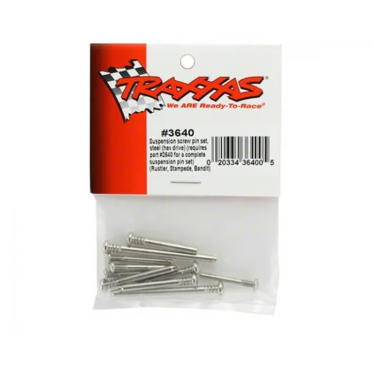 Traxxas Suspension screw pin set steel (hex drive)