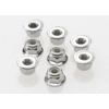 Nuts 4mm flanged nylon locking (steel serrated) (8) Nuts 4mm flanged nylon locking (steel serrated) (8)