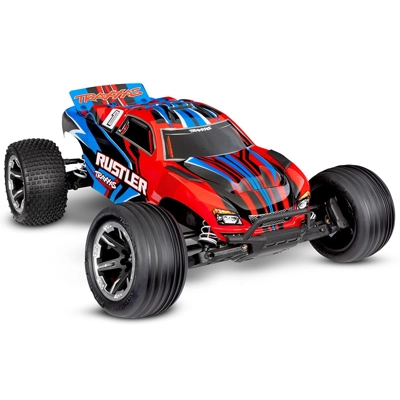 Traxxas Rustler 2wd Brushed HD incl battery & USB-C charger - Red