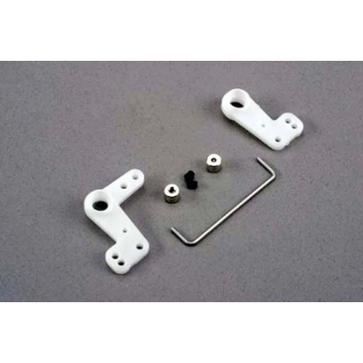 Bellcranks (L R)/ 1.5mm wire draglink/ 1.5mm set screw collars (2)